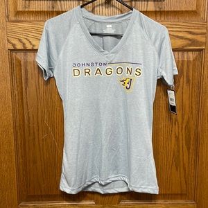 Johnston Iowa Dragons Small High School V-Neck Shirt NWT Unisex